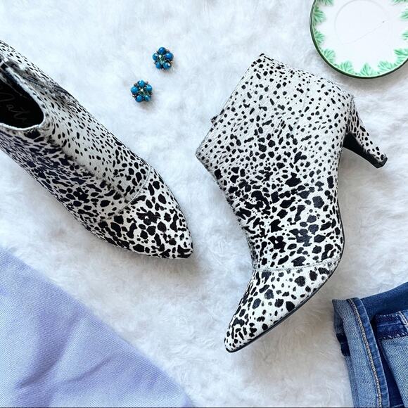 Matisse Cow Hair Heeled Booties - Picture 1 of 6